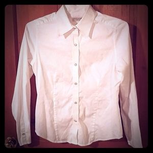 White Banana Republic Long Sleeve Shirt